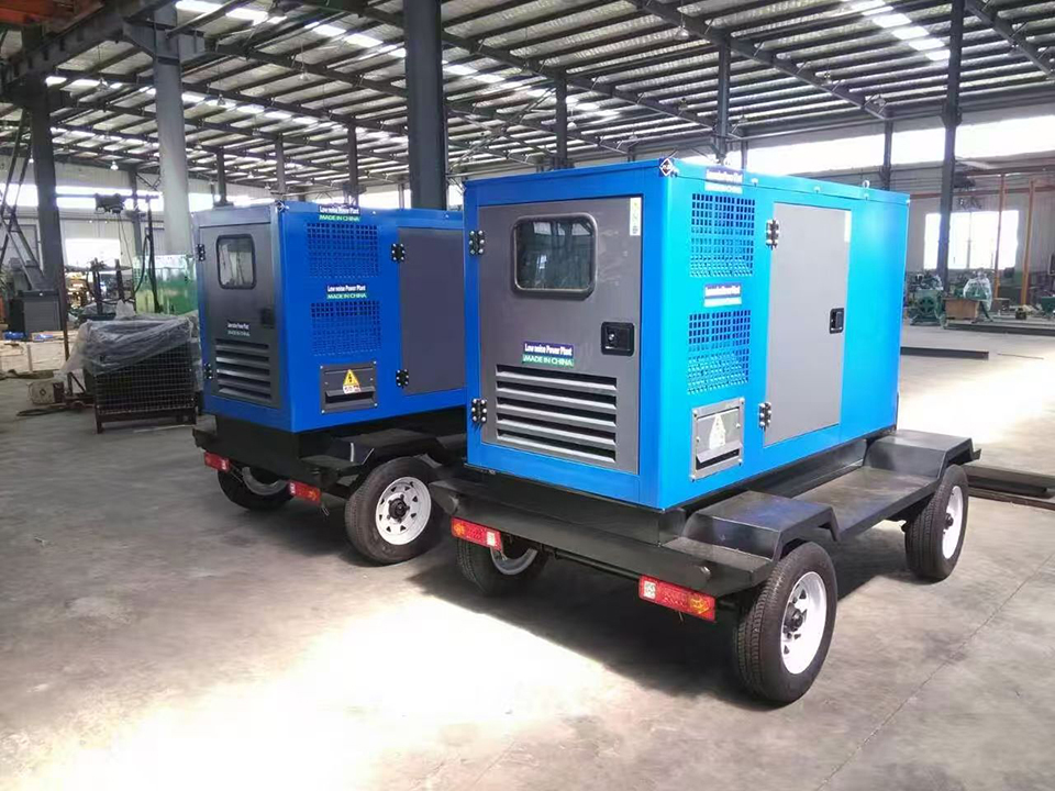 mobile mute trailer- mounted generator set
