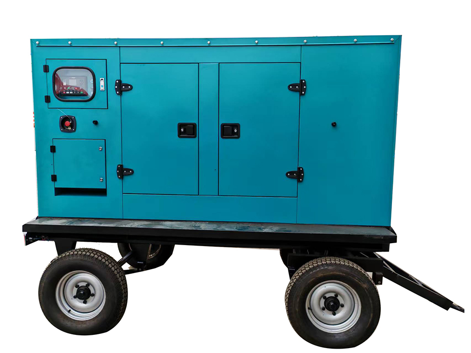 mobile mute trailer- mounted generator set