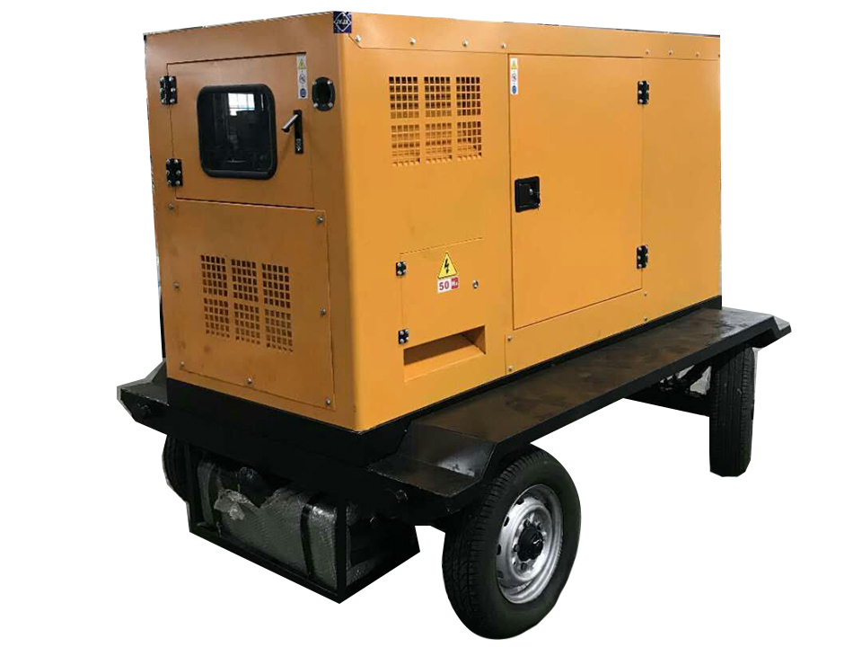 mobile mute trailer- mounted generator set