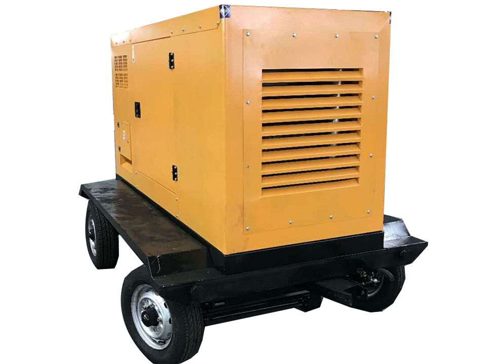 mobile mute trailer- mounted generator set